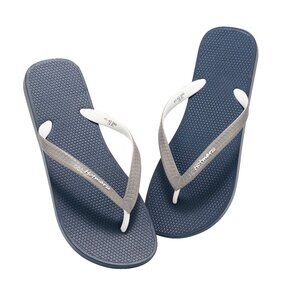 Hotmarzz Men's Flip Flops Summer Beach Sandals Indoor Outdoor Slippers Navy